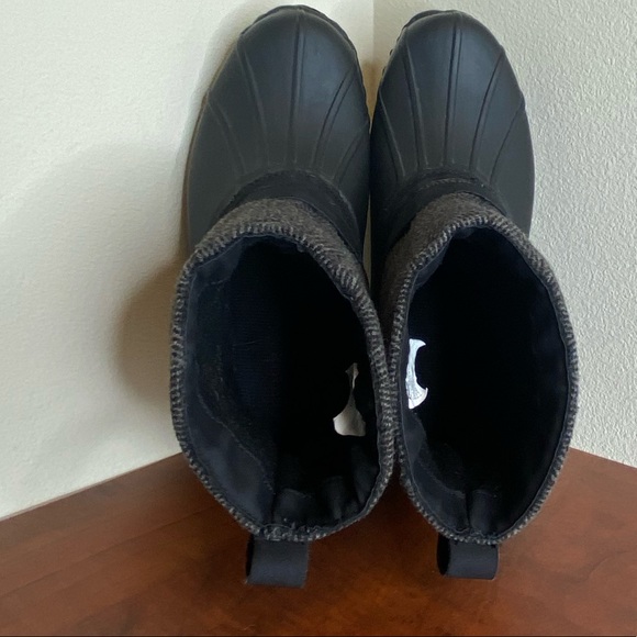 CHOOKA Step-In Duck Herringbone Boots, Women’s 9, Matte Black - Picture 8 of 13